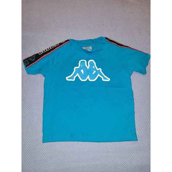 Kappa T-Shirt Boys Size 6 years Short Sleeve Printed Logo Tape Avirec - Picture 1 of 6